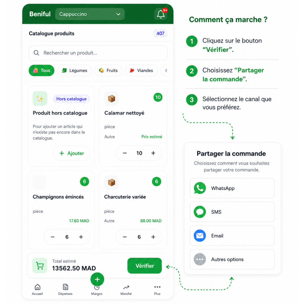 Commandes fournisseurs avec Limoon
