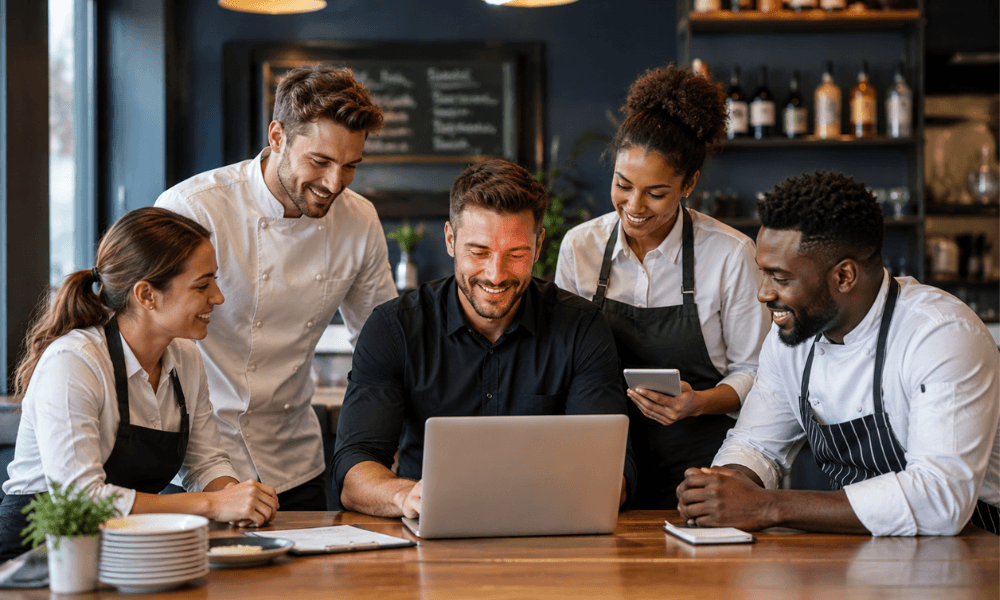 Équipe restaurant avec Limoon